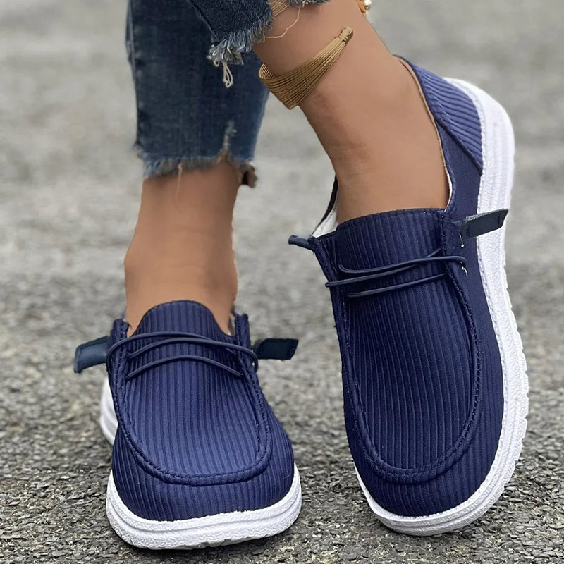 Anti-slip Flat Walking Spring Autumn Round Toe Flats Loafers