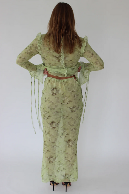 Cobra Blouse + Skirt Set