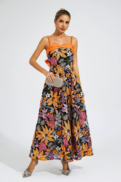 Quentin Sequins Slip Maxi Dress