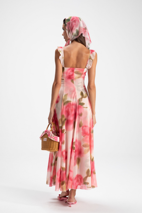 Renée Ruffle Maxi Dress