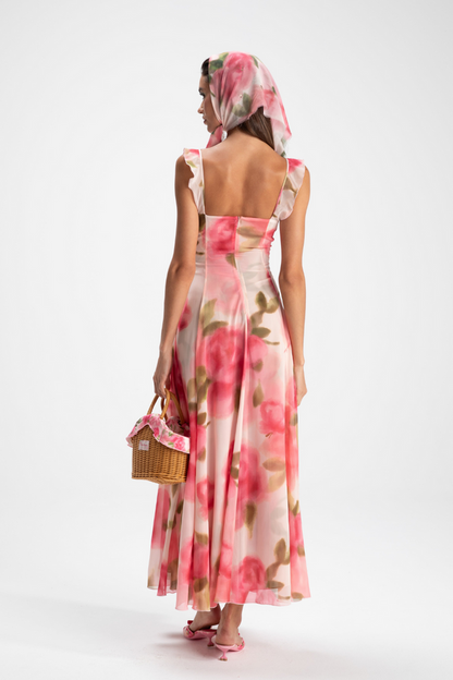 Renée Ruffle Maxi Dress