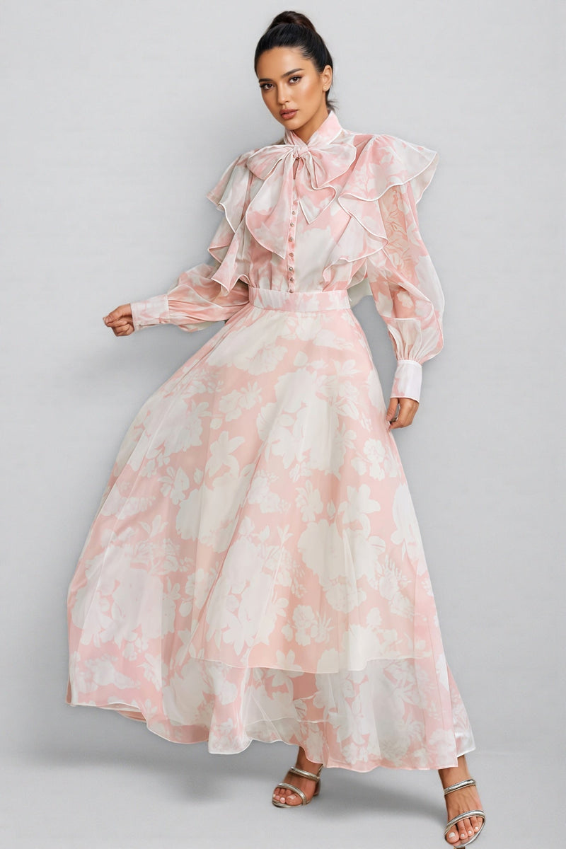 Caldris Printed Maxi Dress Set