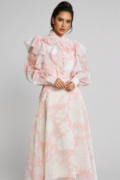 Caldris Printed Maxi Dress Set