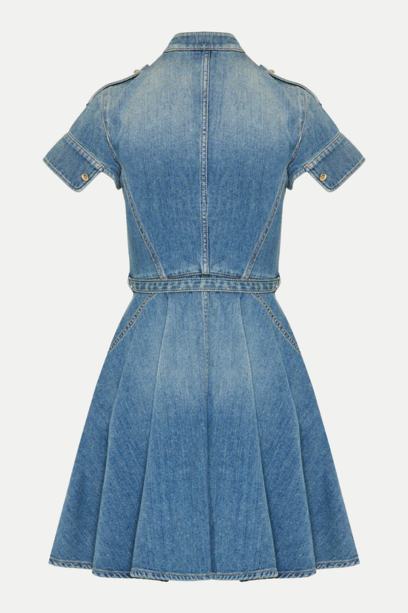 Rigby Belted Denim Mini Dress