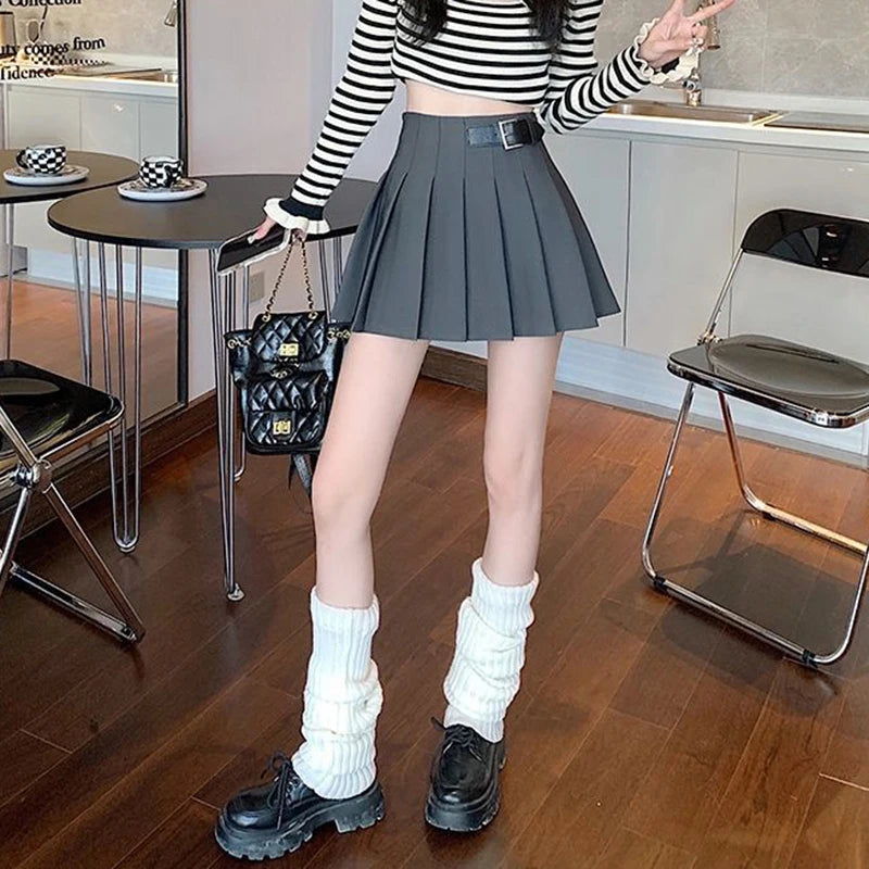 Dressbetty - Fashionable High Waist Spring Summer Pleated Skirt