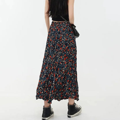 Dressbetty - Korean Print Long Skirt