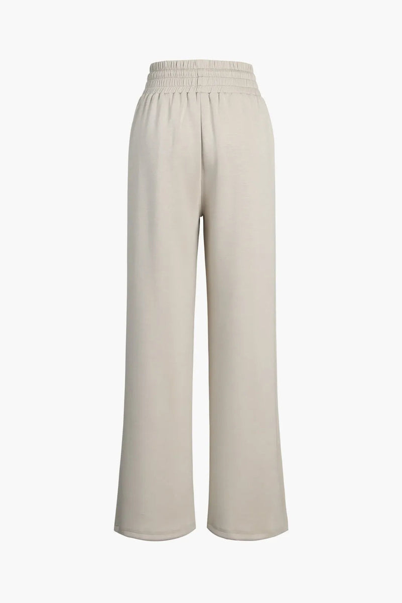 Riza Grey Wide Leg Sweatpants