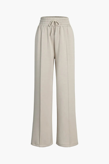 Riza Grey Wide Leg Sweatpants
