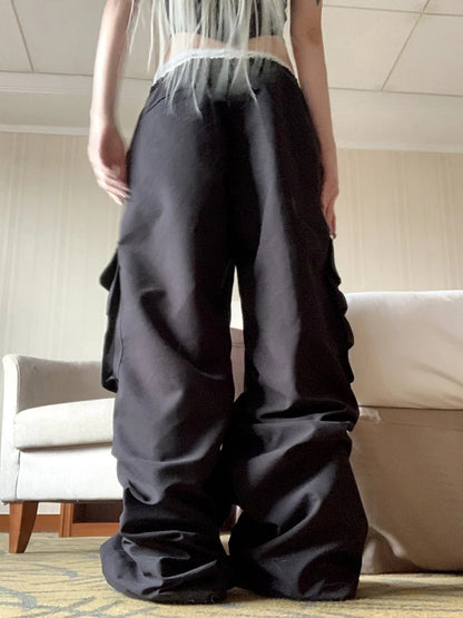 Baggy Low Waist Y2k Rockmore Parachute Sweatpants