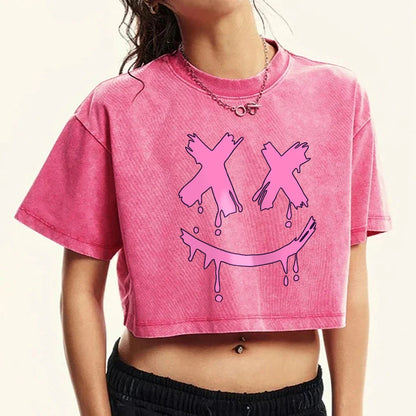 Drooling Face Washed Retro T-shirt