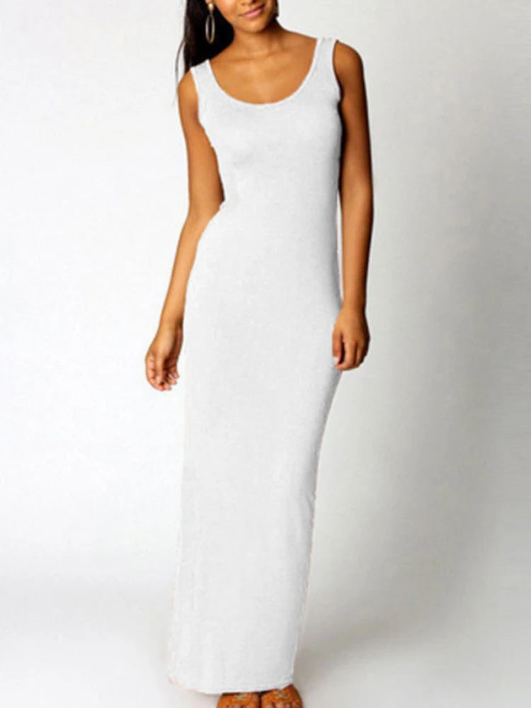 Sleeveless Bodycon Maxi Dress