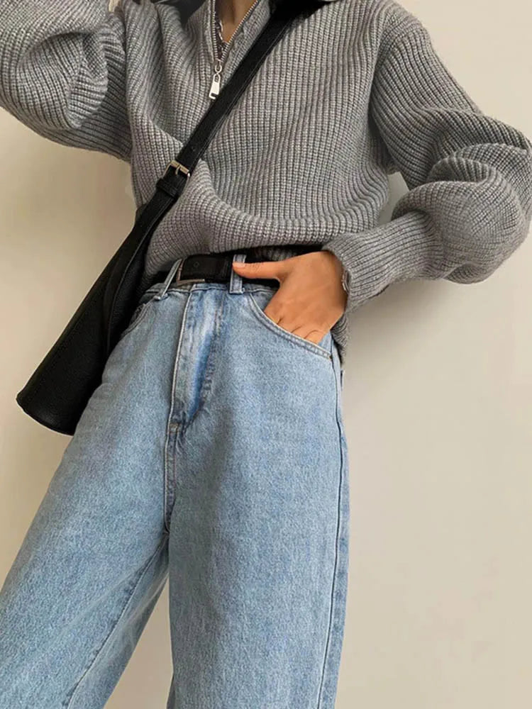 Zip Up Comfy Sweater