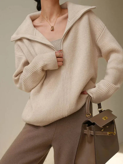 Zip Up Comfy Sweater