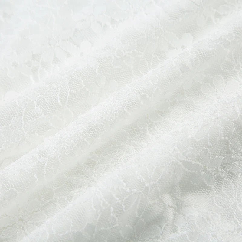 Floor-length Fishtail Dress White Lace Sleeveless Bodycon Maxi Dress Summer Clubwear