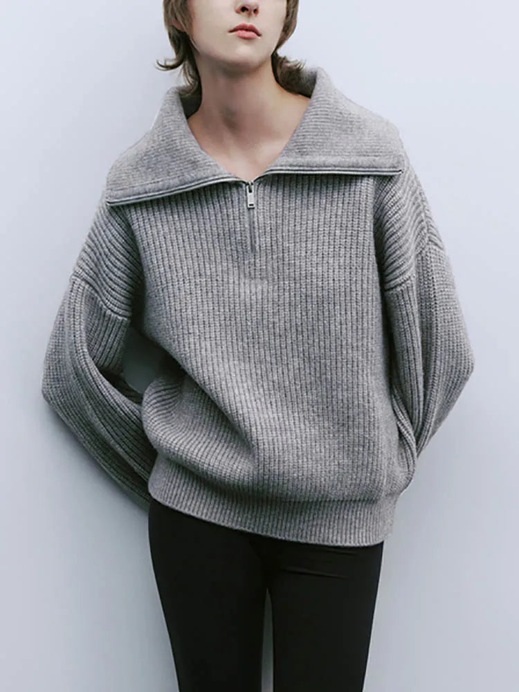 Zip Up Comfy Sweater