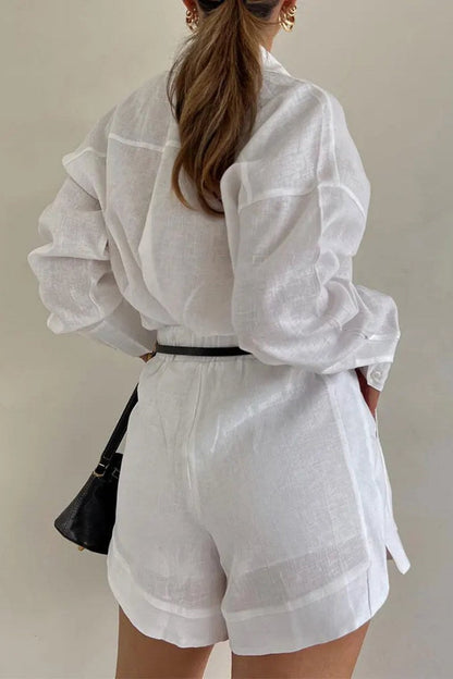 Senela - Cotton Linen Blend Two Piece Set