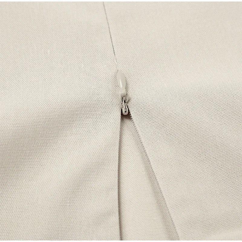 Slip Dress Summer Cotton Lined Loose Dresses Sleeveless Thin Straps White Long Dresses Backless Beach Holiday Dresses