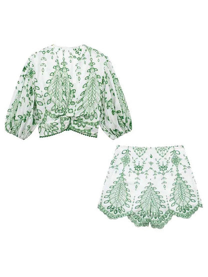 Eileen Shorts+blouse Suit