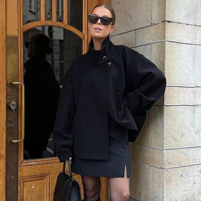 Stylish Versatile Jacket Stand-collar Classic Mature Autumn Coat Trend Edgy High-quality Street Wear