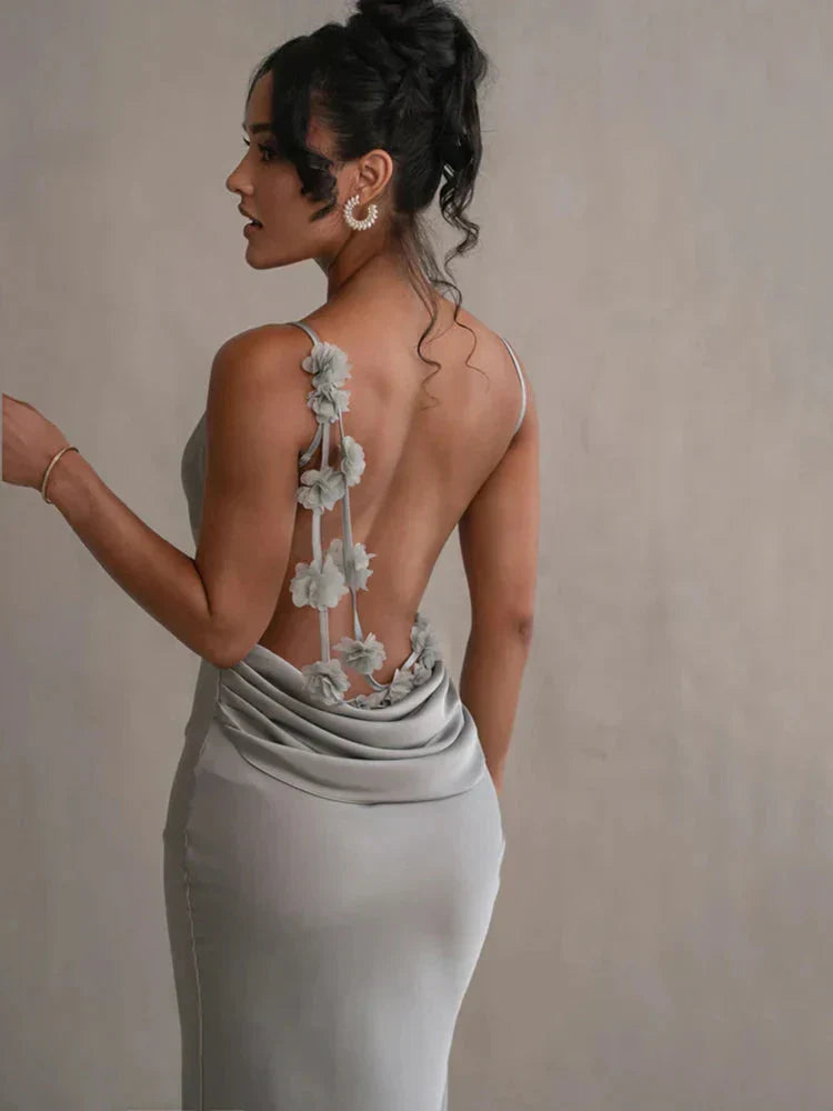 Laelia | Satin Maxi Dress