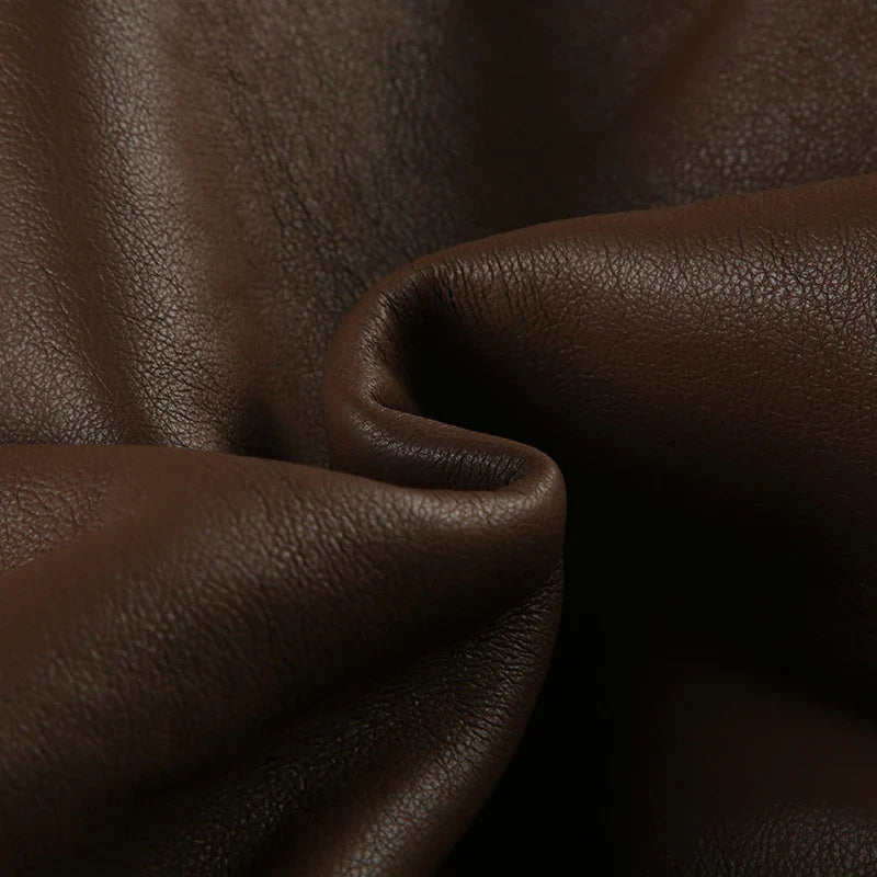 Patchwork Pu Leather Jackets Basic Turn-down Collar Long Sleeve Coats Autumn Winter Lady