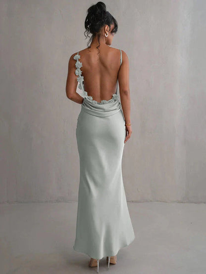 Laelia | Satin Maxi Dress