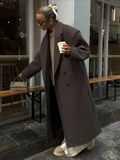 Sienna - Turn-down Collar Coat