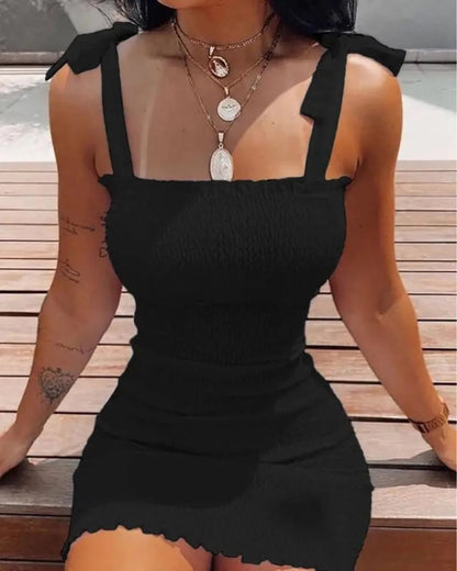 Off Shoulder Pullover Sheath Mini Dress