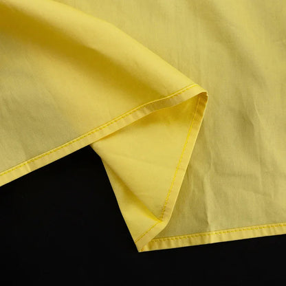 Pocket Blouse Two-piece Set Single Breasted Short Sleeve Blouse+elastic Waist Long Skirts Skirts Sets