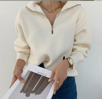 Zip Up Comfy Sweater