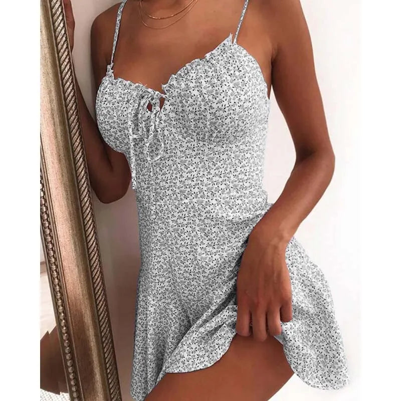 Strapless Backless Camisole Mini Dress