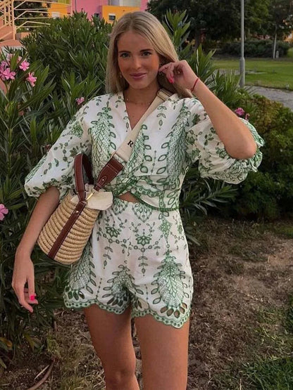 Eileen Shorts+blouse Suit