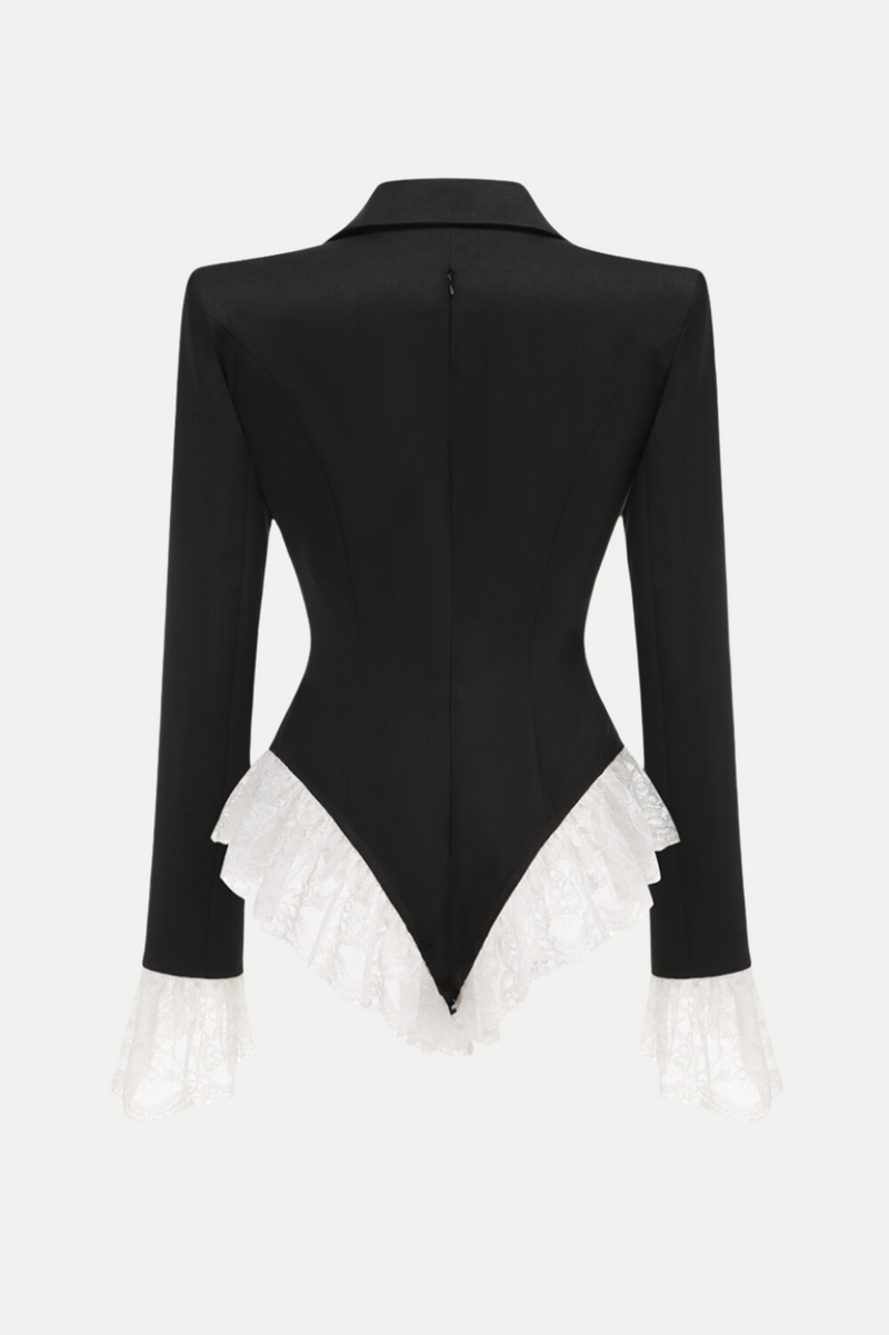 Sabah Lace Romper - Black