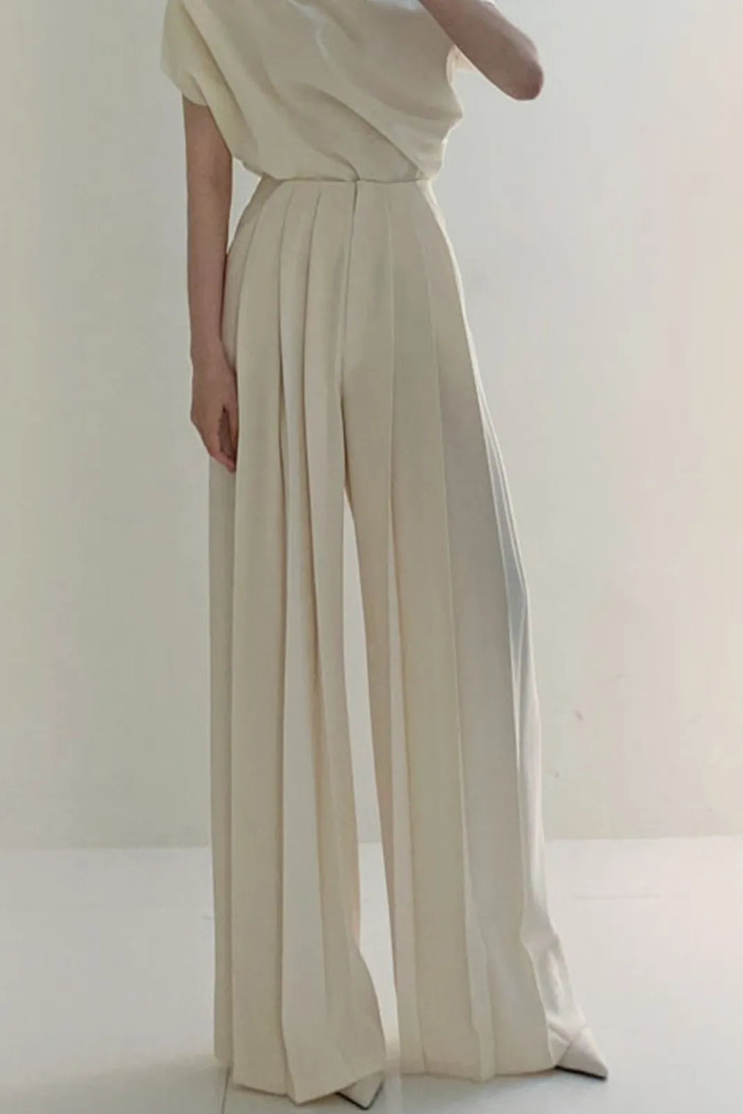 Saga Pleated High Waist Wide Leg Pants