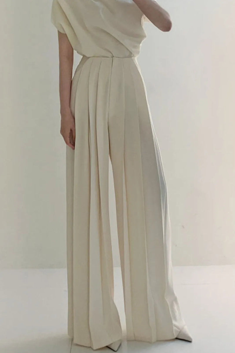 Saga Pleated High Waist Wide Leg Pants