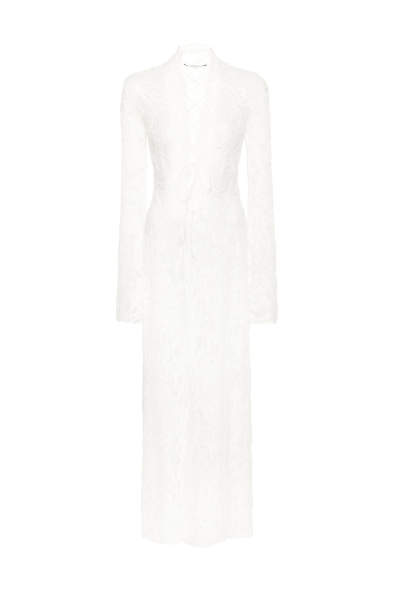Anna Long Sleeve Sheer Lace Maxi Dress