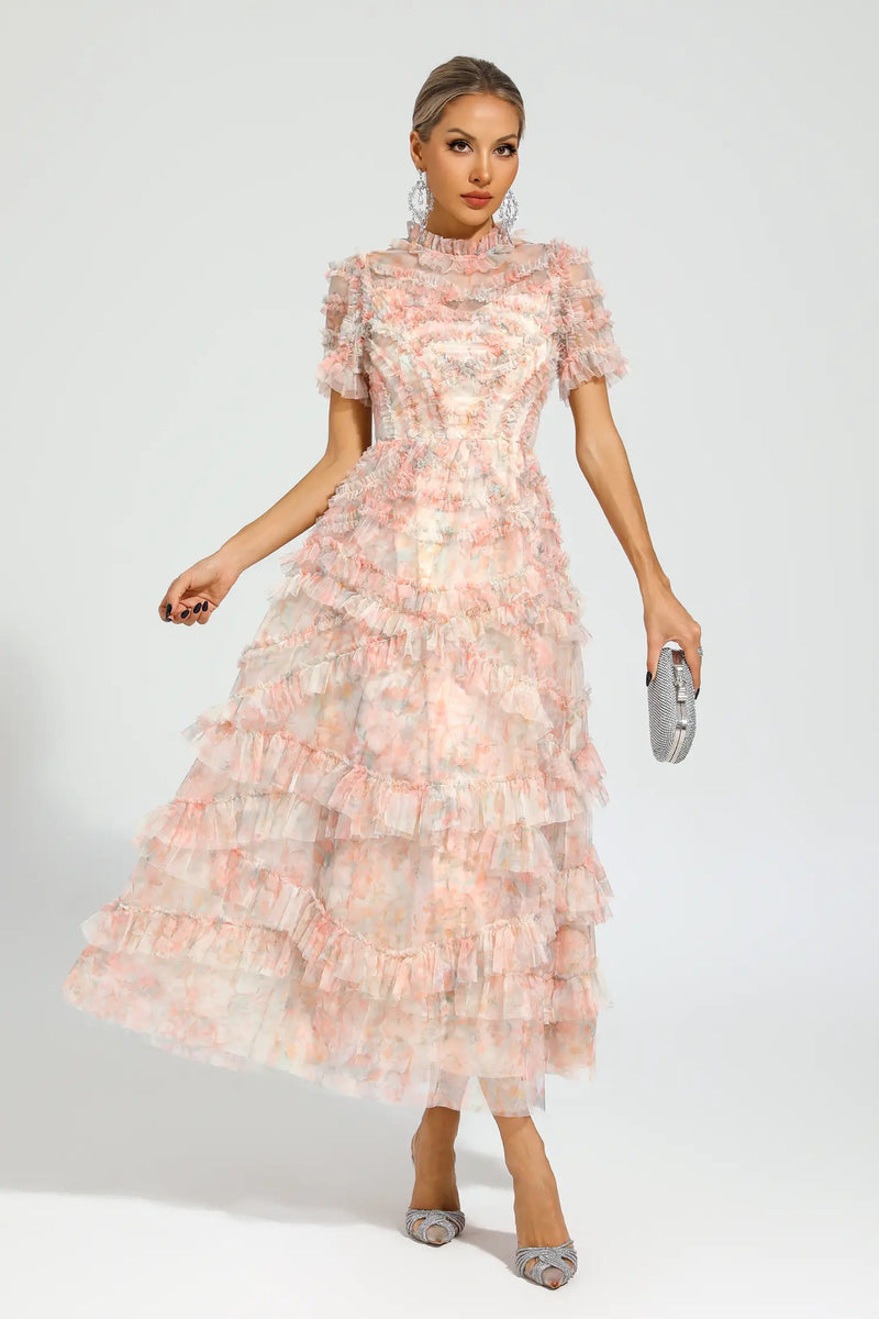 Saroyan Pink Midi Dress