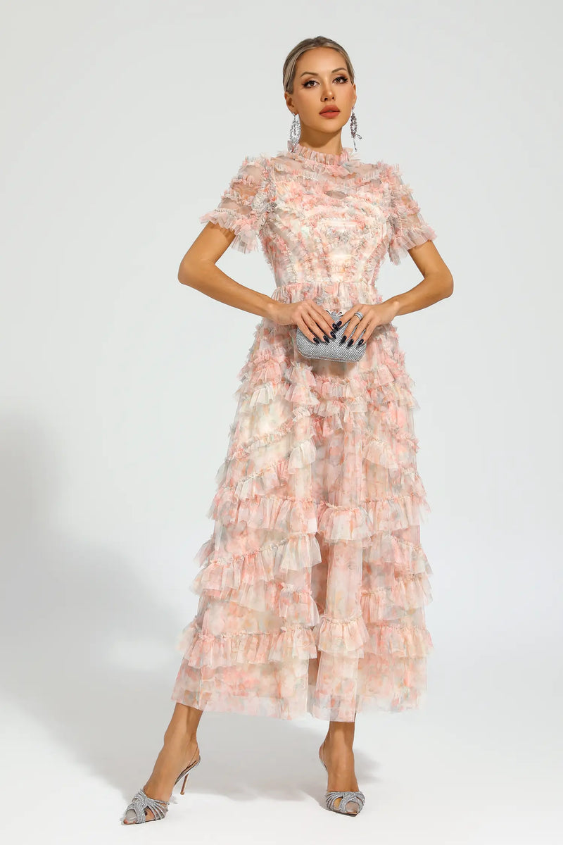 Saroyan Pink Midi Dress
