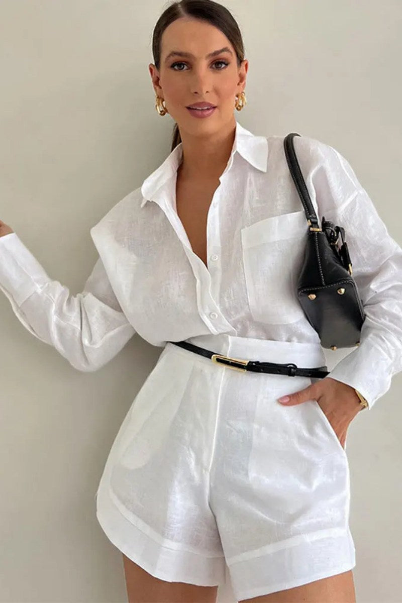 Senela - Cotton Linen Blend Two Piece Set