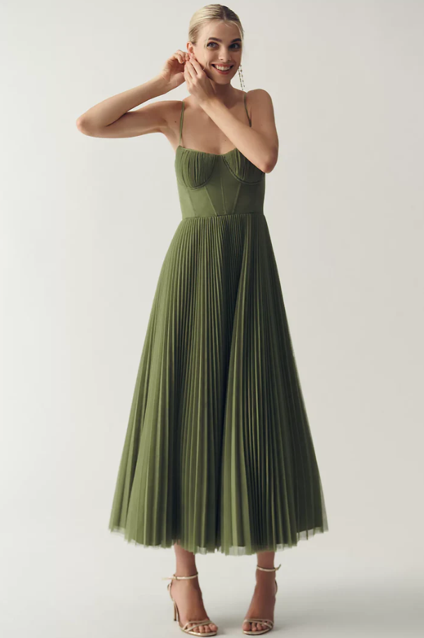Amara™ | Midi Dress With Corset