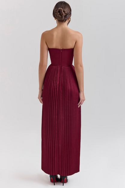 Pleated Elegance Maxi Dress