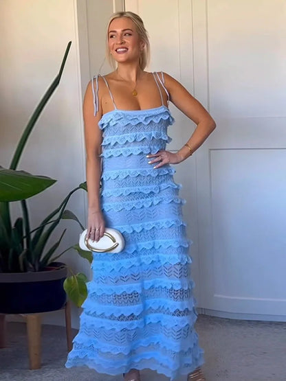 Lace Off Shoulder Midi Dress