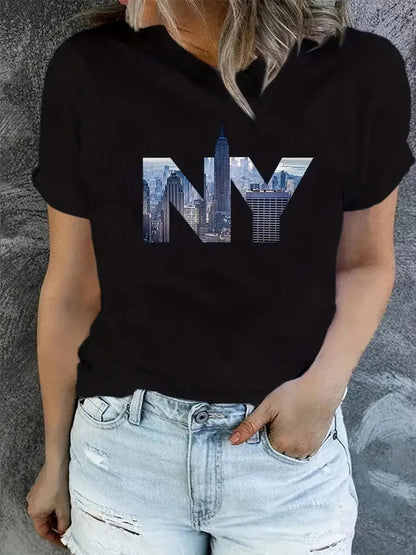 Cartoon Cotton Pattern T-shirt