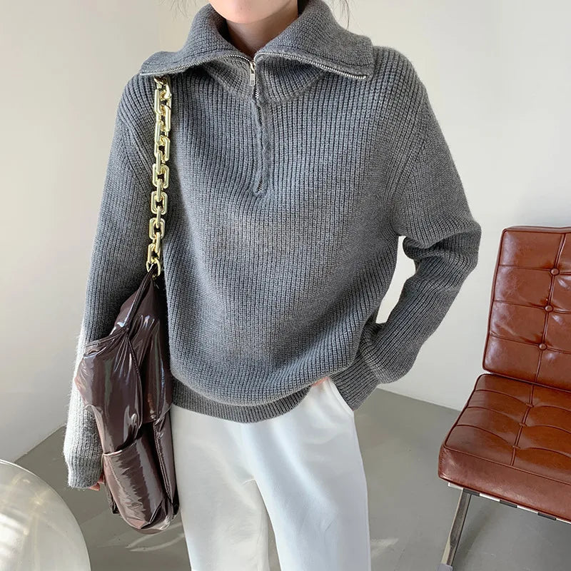 Zip Up Comfy Sweater