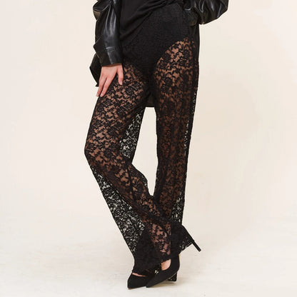 Sheer Lace Transparent Halloween Pants