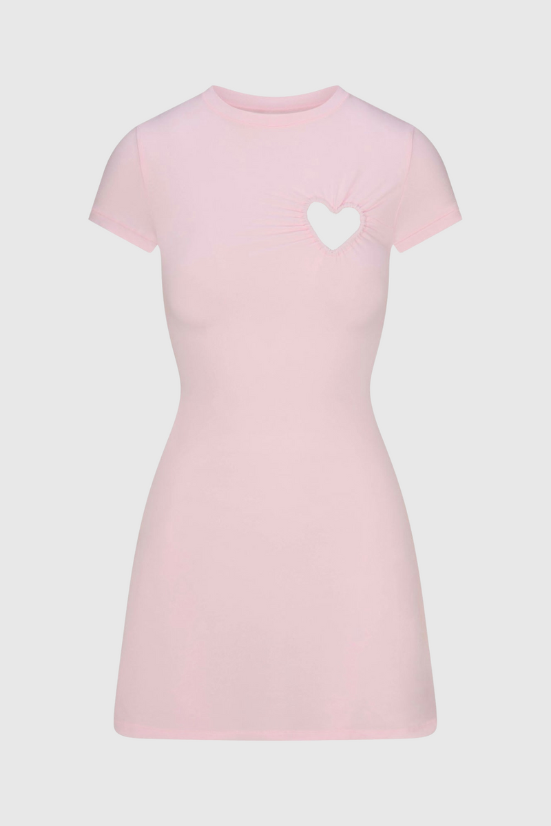 Shalita Heart Mini Dress - Pink