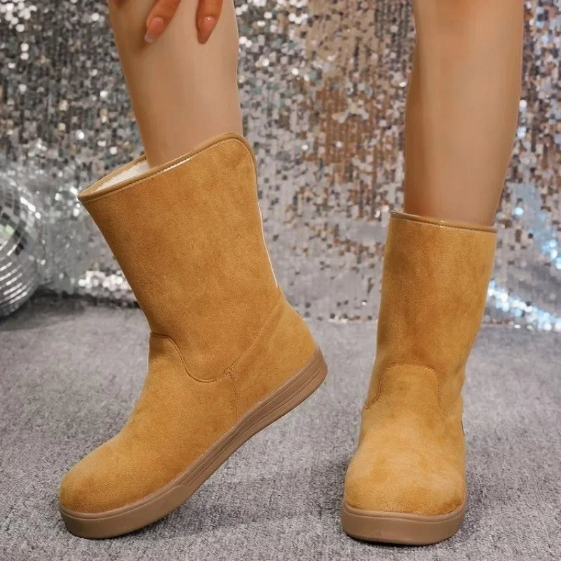 Cozy Comfortable Warm Simple Versatile Mid-calf Snow Boot