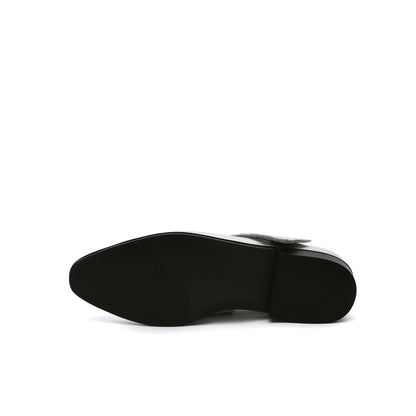 Jady Rose | Simple As Comfort Leather Flat - Silver