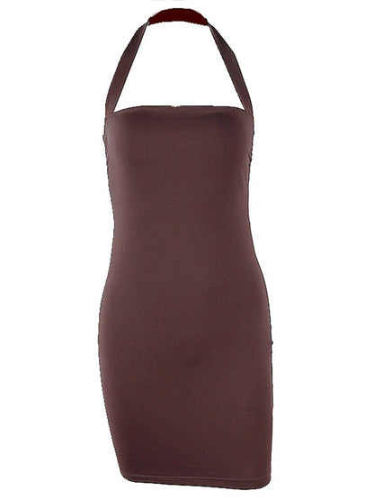 Sleeveless Strapless Halter Night Backless Summer Midi Dresses