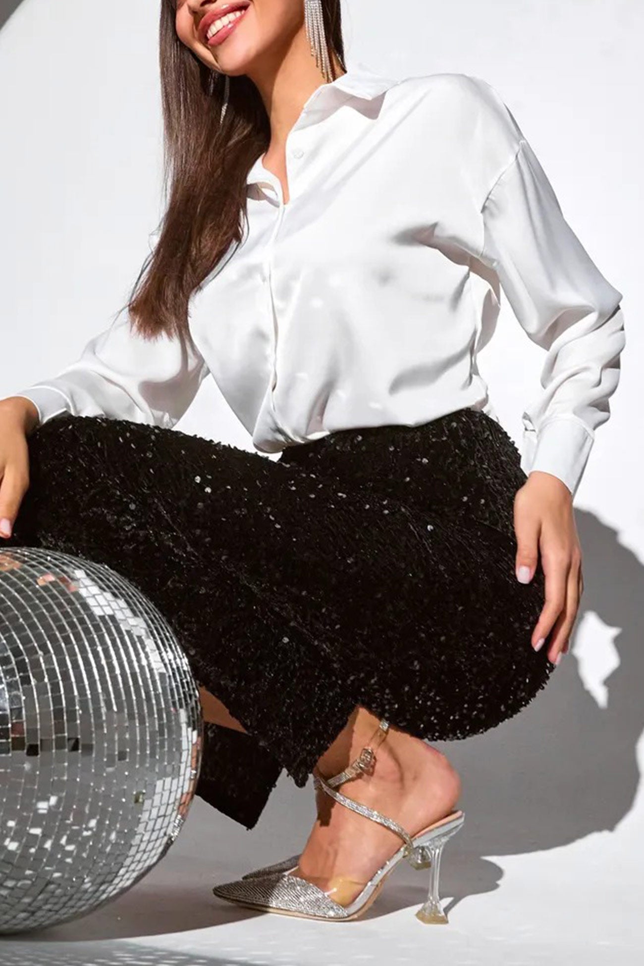 Color Slim Fit Blouse